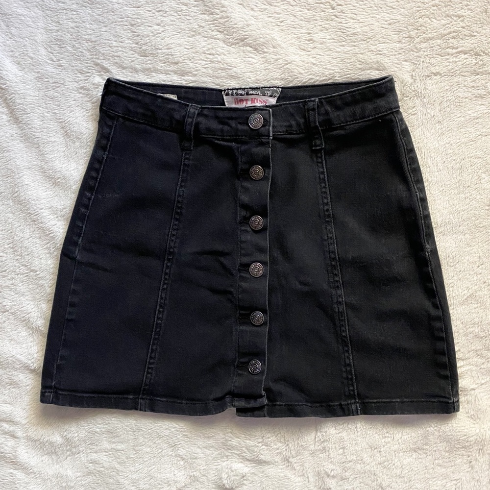 Vintage Hot Kiss Black Skylar Skirt Size M